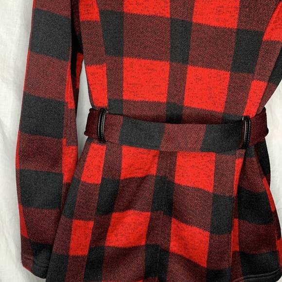 vintage Madden Girl plaid belted full zip coat - Picture 3 of 13